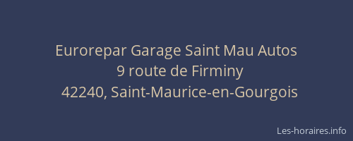 Eurorepar Garage Saint Mau Autos