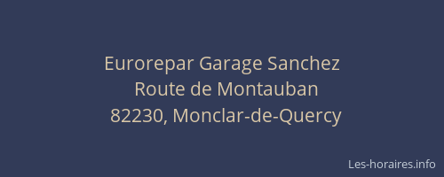 Eurorepar Garage Sanchez