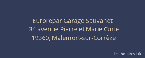 Eurorepar Garage Sauvanet