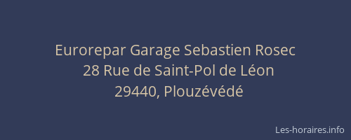 Eurorepar Garage Sebastien Rosec