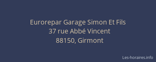 Eurorepar Garage Simon Et Fils