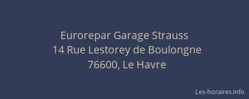 Eurorepar Garage Strauss