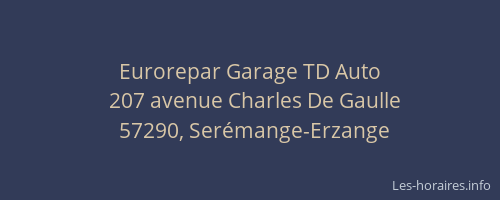 Eurorepar Garage TD Auto