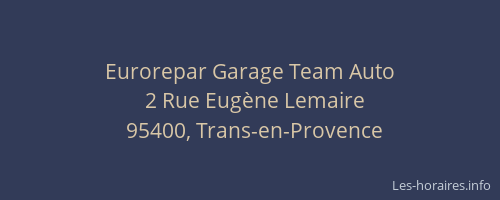 Eurorepar Garage Team Auto