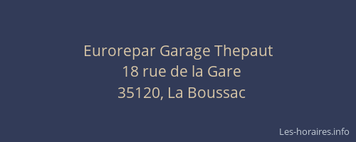 Eurorepar Garage Thepaut