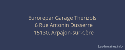 Eurorepar Garage Therizols