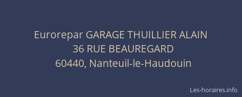 Eurorepar GARAGE THUILLIER ALAIN
