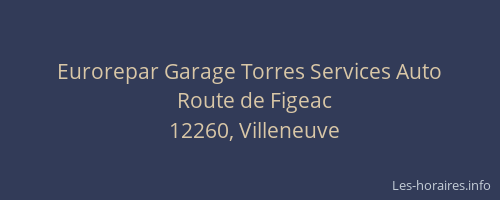 Eurorepar Garage Torres Services Auto