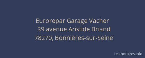 Eurorepar Garage Vacher