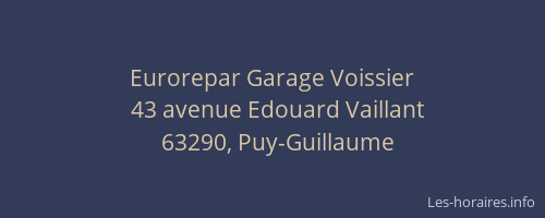 Eurorepar Garage Voissier