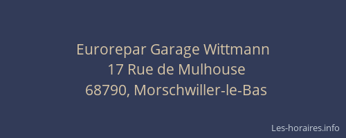Eurorepar Garage Wittmann