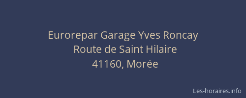 Eurorepar Garage Yves Roncay