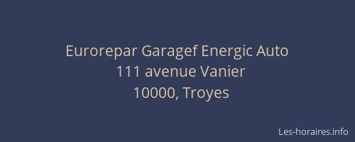 Eurorepar Garagef Energic Auto