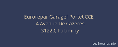 Eurorepar Garagef Portet CCE