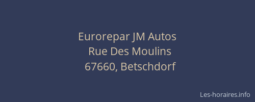 Eurorepar JM Autos
