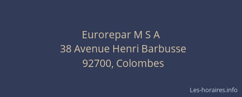 Eurorepar M S A