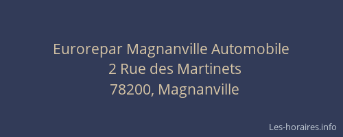 Eurorepar Magnanville Automobile