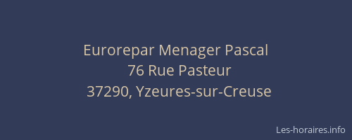 Eurorepar Menager Pascal