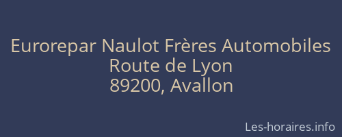 Eurorepar Naulot Frères Automobiles