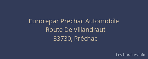 Eurorepar Prechac Automobile