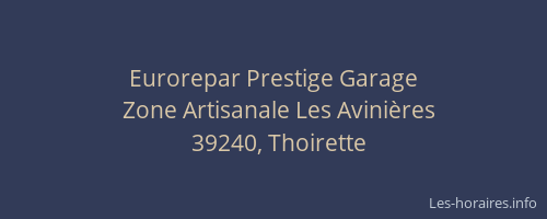 Eurorepar Prestige Garage