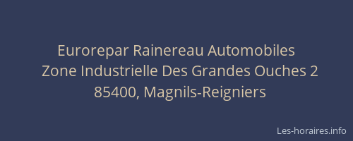 Eurorepar Rainereau Automobiles