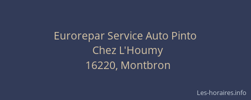 Eurorepar Service Auto Pinto