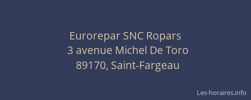 Eurorepar SNC Ropars