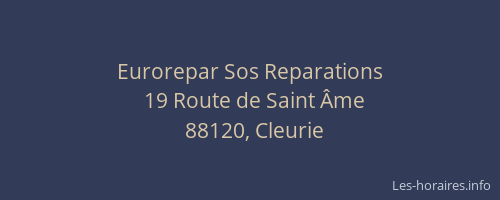 Eurorepar Sos Reparations