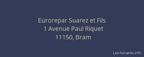 Eurorepar Suarez et Fils
