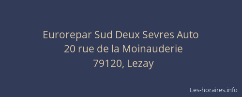 Eurorepar Sud Deux Sevres Auto