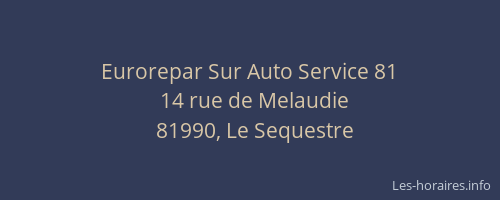Eurorepar Sur Auto Service 81