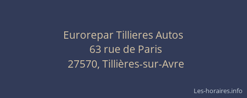Eurorepar Tillieres Autos