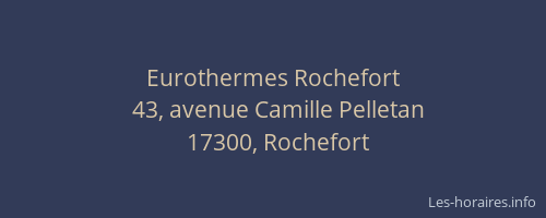 Eurothermes Rochefort