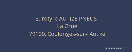 Eurotyre AUTIZE PNEUS