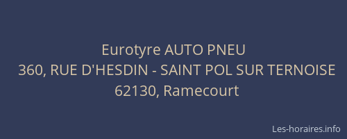 Eurotyre AUTO PNEU