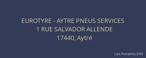 EUROTYRE - AYTRE PNEUS SERVICES