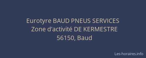 Eurotyre BAUD PNEUS SERVICES