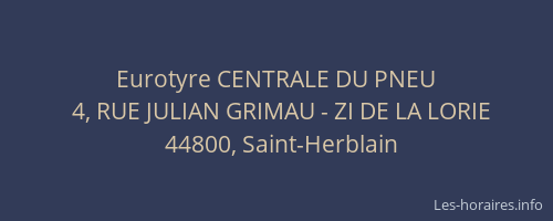 Eurotyre CENTRALE DU PNEU