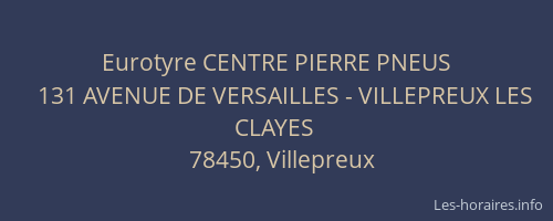 Eurotyre CENTRE PIERRE PNEUS