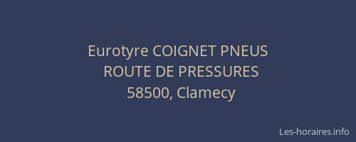 Eurotyre COIGNET PNEUS