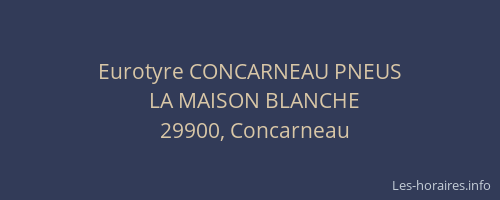 Eurotyre CONCARNEAU PNEUS