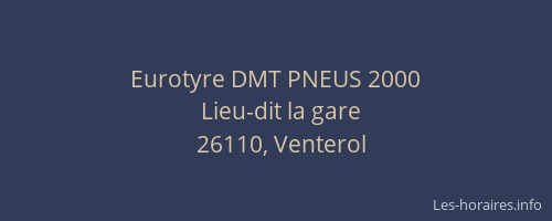 Eurotyre DMT PNEUS 2000