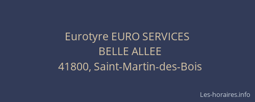 Eurotyre EURO SERVICES
