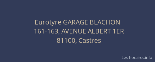 Eurotyre GARAGE BLACHON