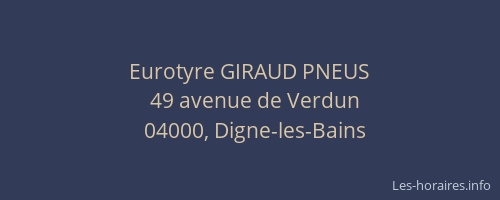 Eurotyre GIRAUD PNEUS