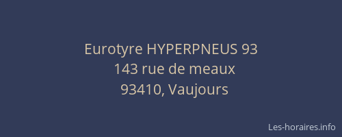 Eurotyre HYPERPNEUS 93