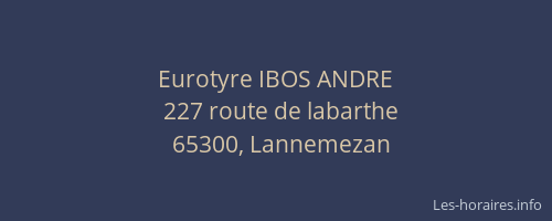 Eurotyre IBOS ANDRE