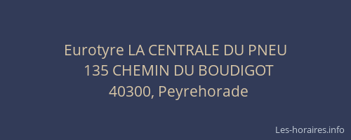 Eurotyre LA CENTRALE DU PNEU