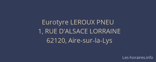 Eurotyre LEROUX PNEU